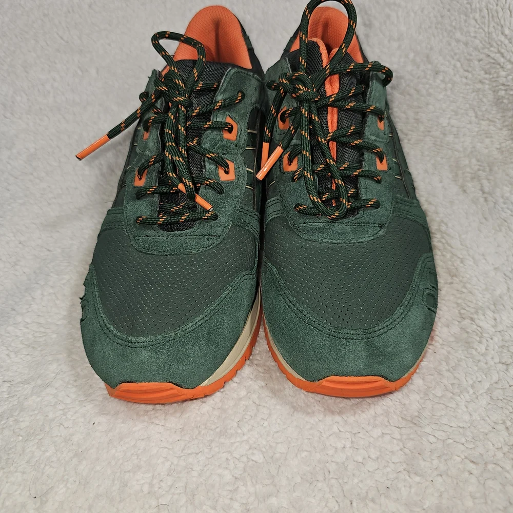 ASICS Gel Lyte III Green and Orange Men's Shoes